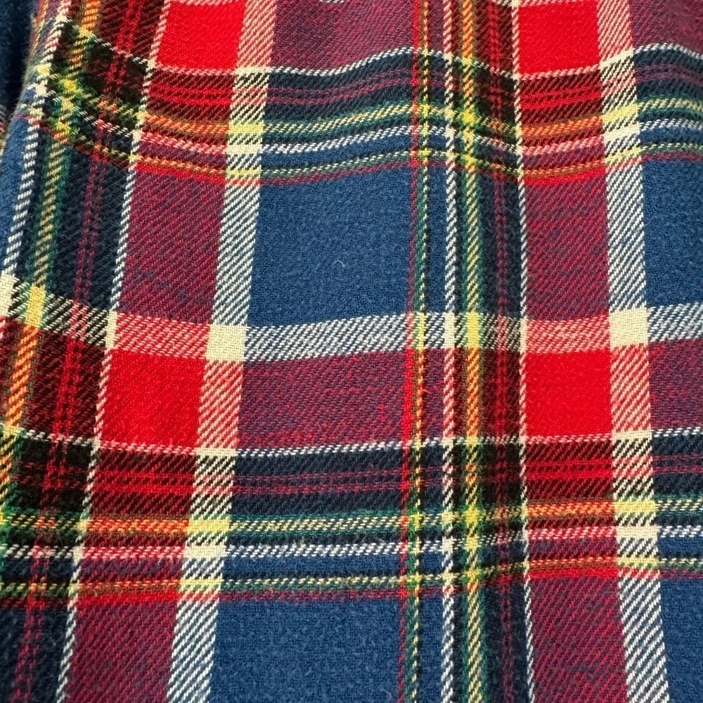 Polo  Ralph Lauren Red and Blue Casual Button Down Shirt Plaid Cotton / XSM